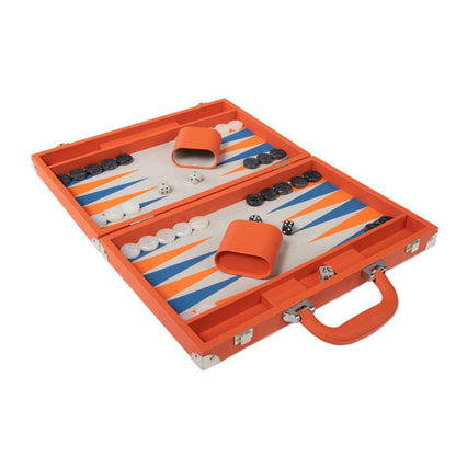 Ellen Backgammon Set: Orange
