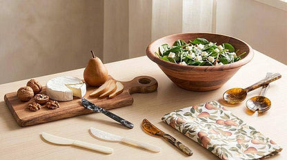 Oversize Brown Salad Servers