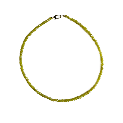 Dainty Candy Gemstone Necklace: Lavender