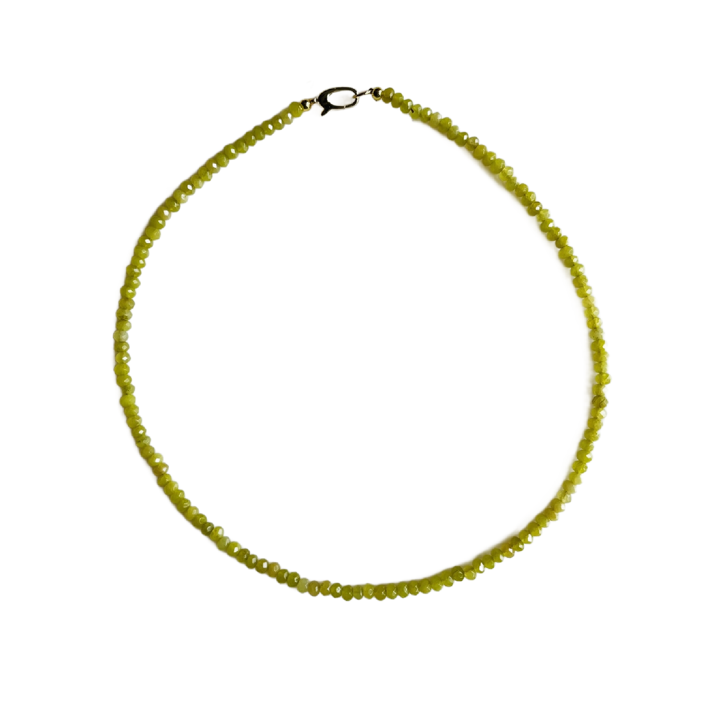 Dainty Candy Gemstone Necklace: Cadet Blue