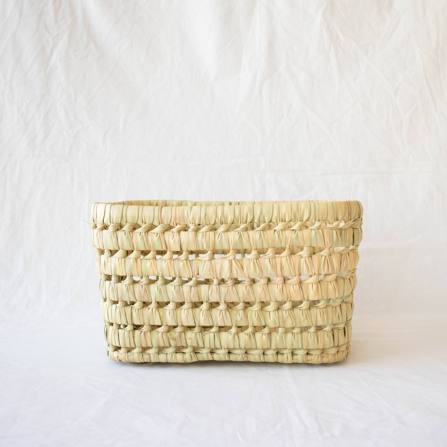 Open Weave Storage Basket: 16"x12"x9" SALE