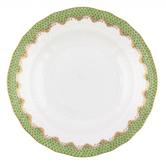 Herend Fish Scale Evergreen Dessert Plate