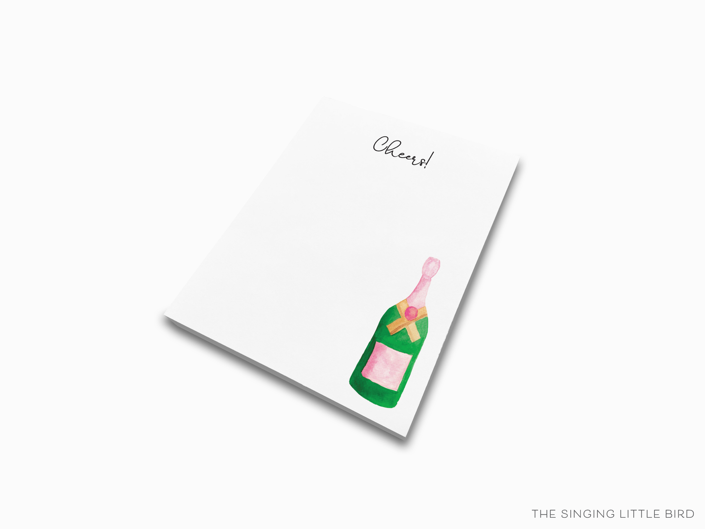 Champagne Bottle Notepad