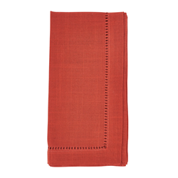 Poly Hemstitched Dinner Napkin: Pink / 20"