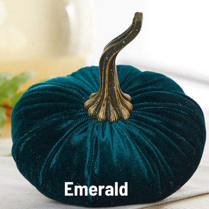 Pumpkin Large Velvet, Fall Mantel Decor, Halloween Table: Leopard