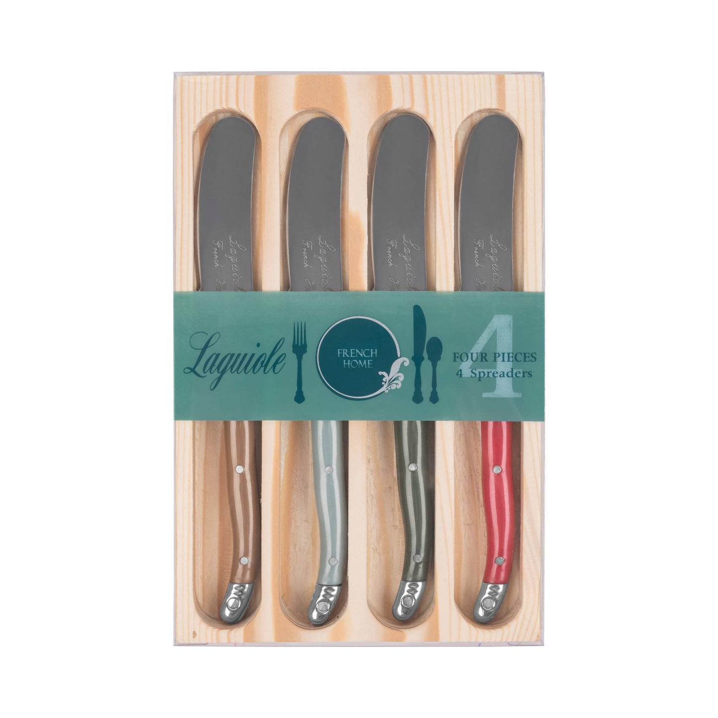 French Home 4 Piece Laguiole Spreader Set - Berry