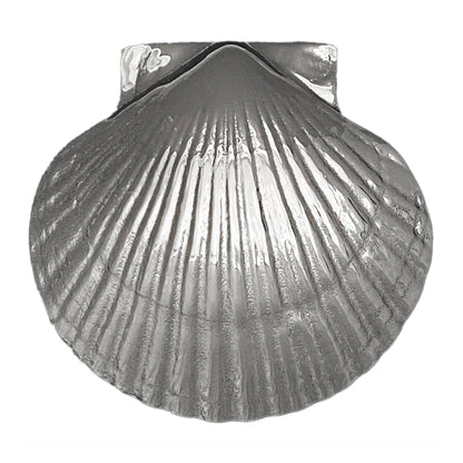 Scallop Door Knocker: Brass / 3.75H x 4W