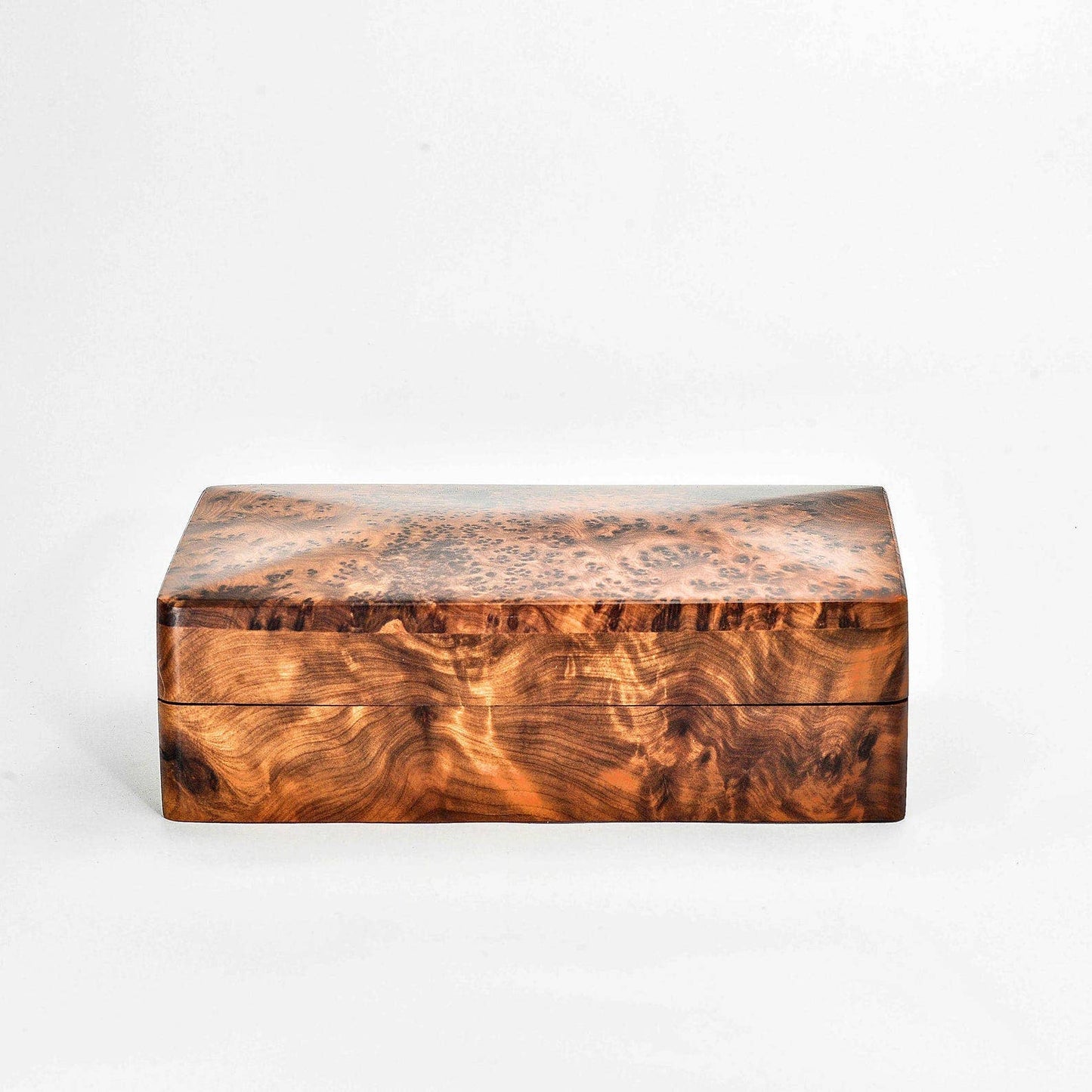Handcarved Wooden Box Gift Burlwood