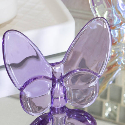 Le Mariposa Crystal Butterfly Figurine in Purple