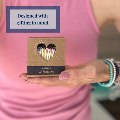 2" Matches + Mini Cloche - Colors of Your Choice + Strikers: White Tip