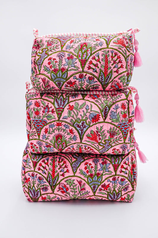 Pink Arch Toiletry Bag: Large