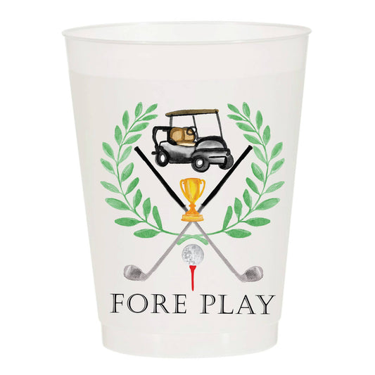 Fore Play Golf Masters Frosted Cups - Masters: Pack of 6