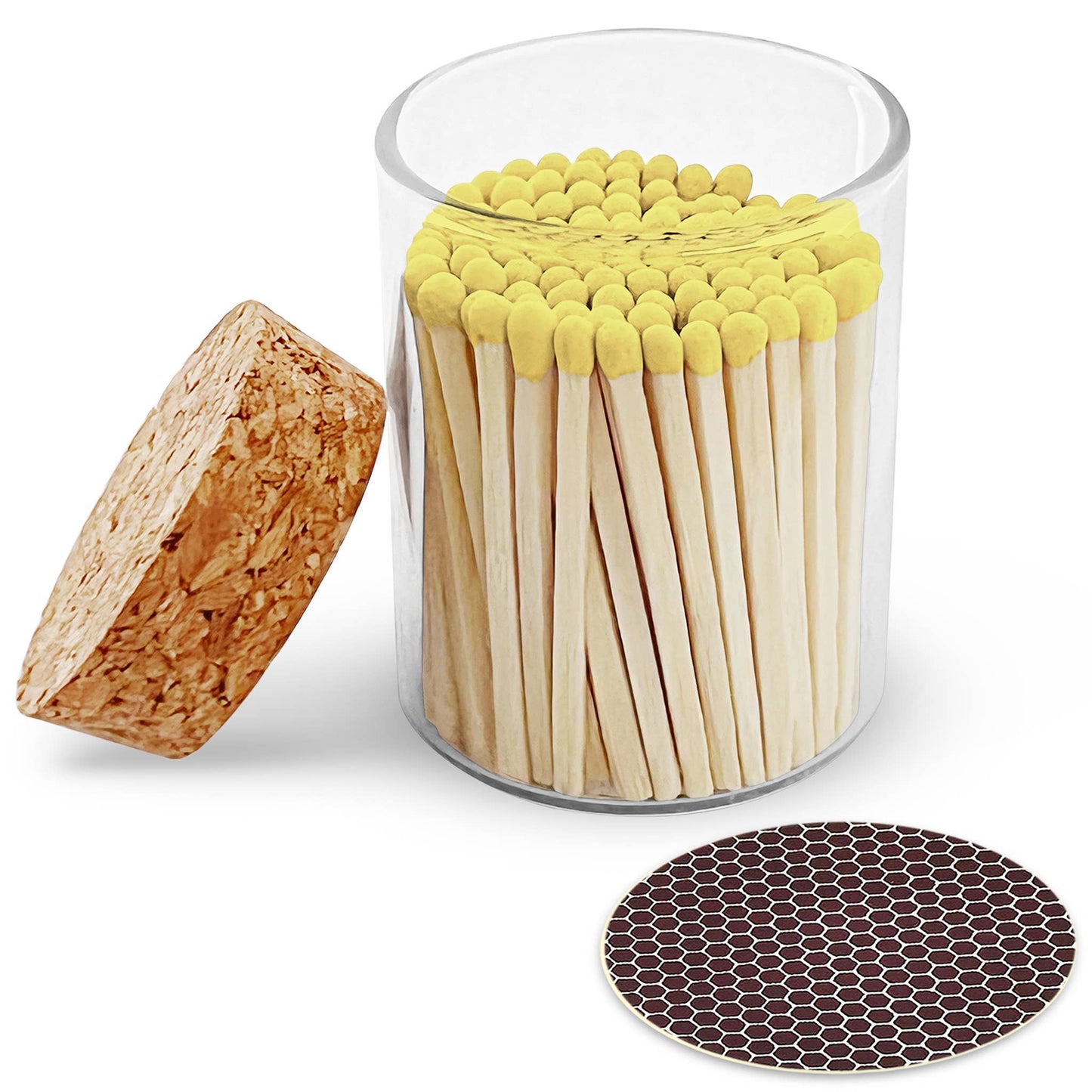2" Matches in Cork Top Jar - Colors of Your Choice: Rainbow