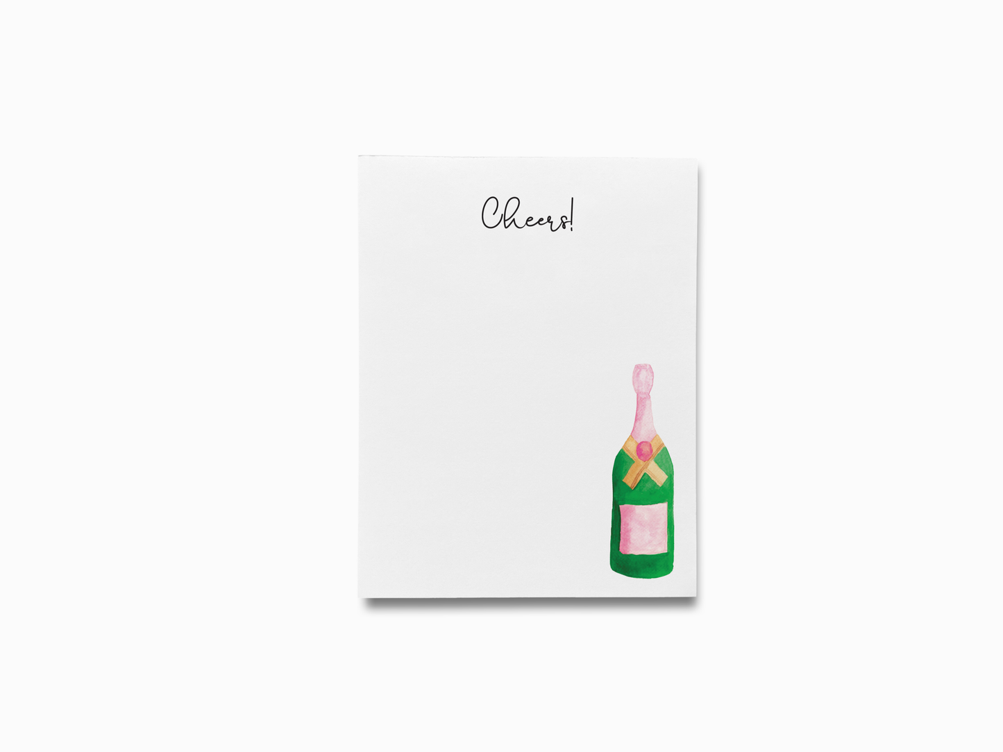 Champagne Bottle Notepad