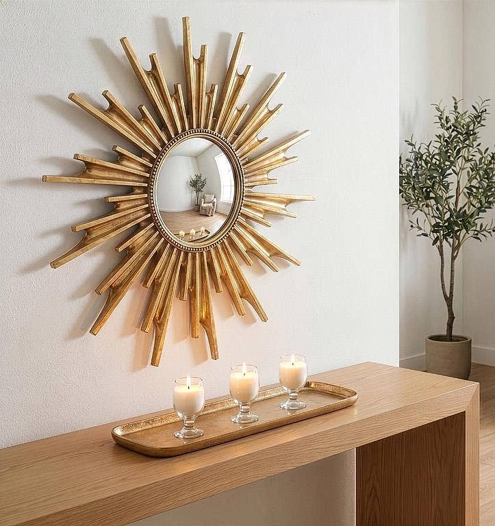 Modern Sun Convex Mirror