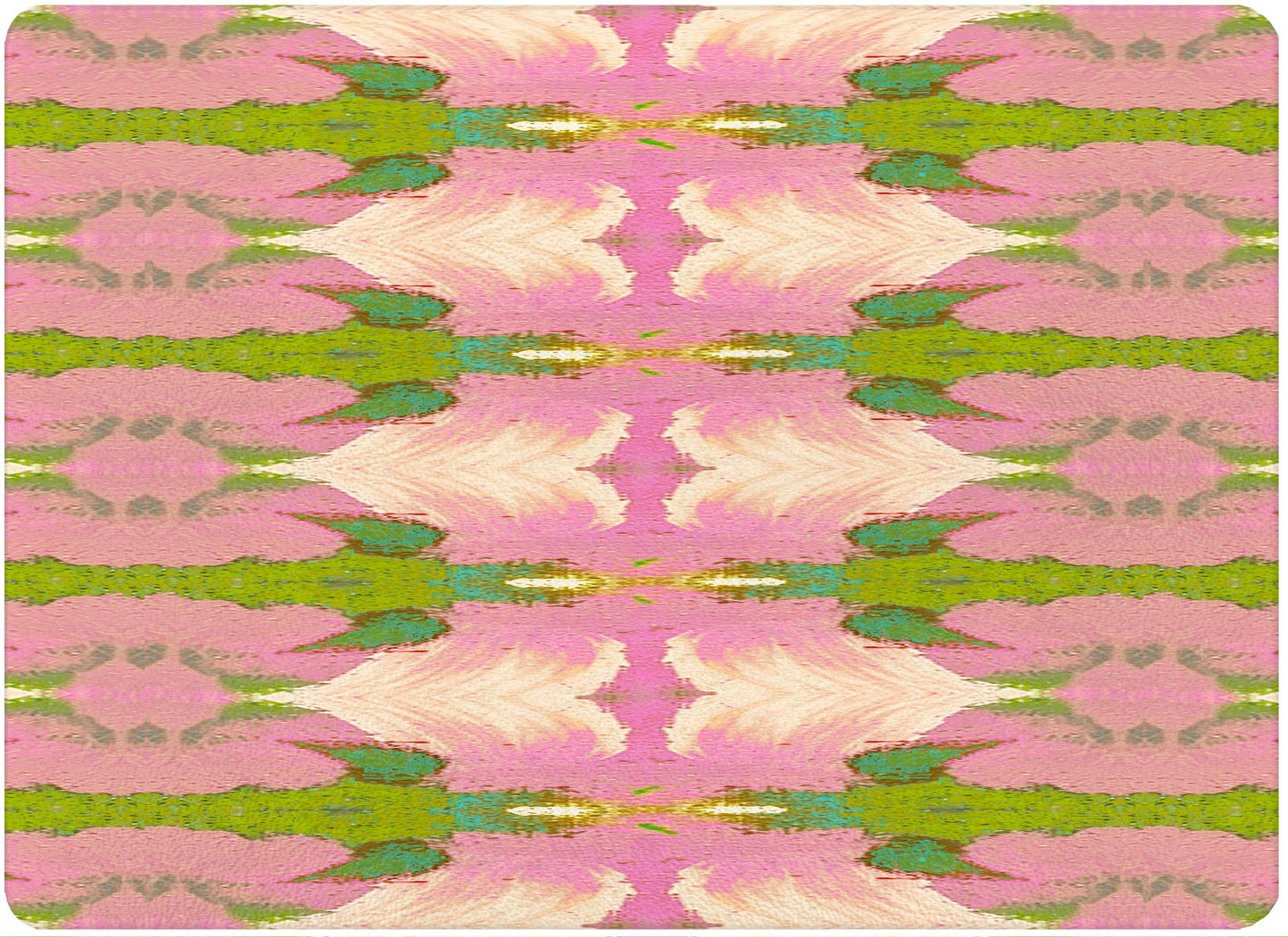 GB526LP-Laura Park Cabana Pink Cutting Board: Small Rectangular 8" by 11"