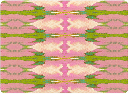 GB526LP-Laura Park Cabana Pink Cutting Board: Small Rectangular 8" by 11"