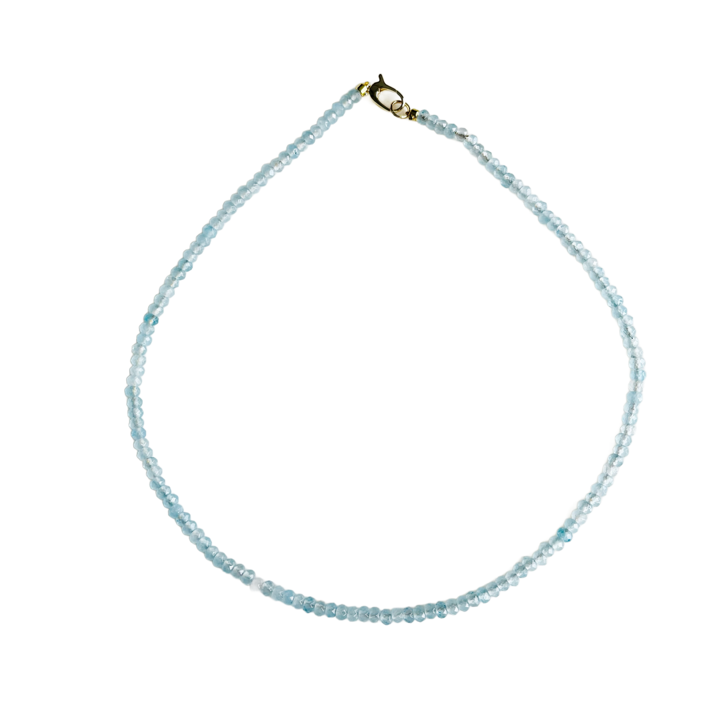 Dainty Candy Gemstone Necklace: White