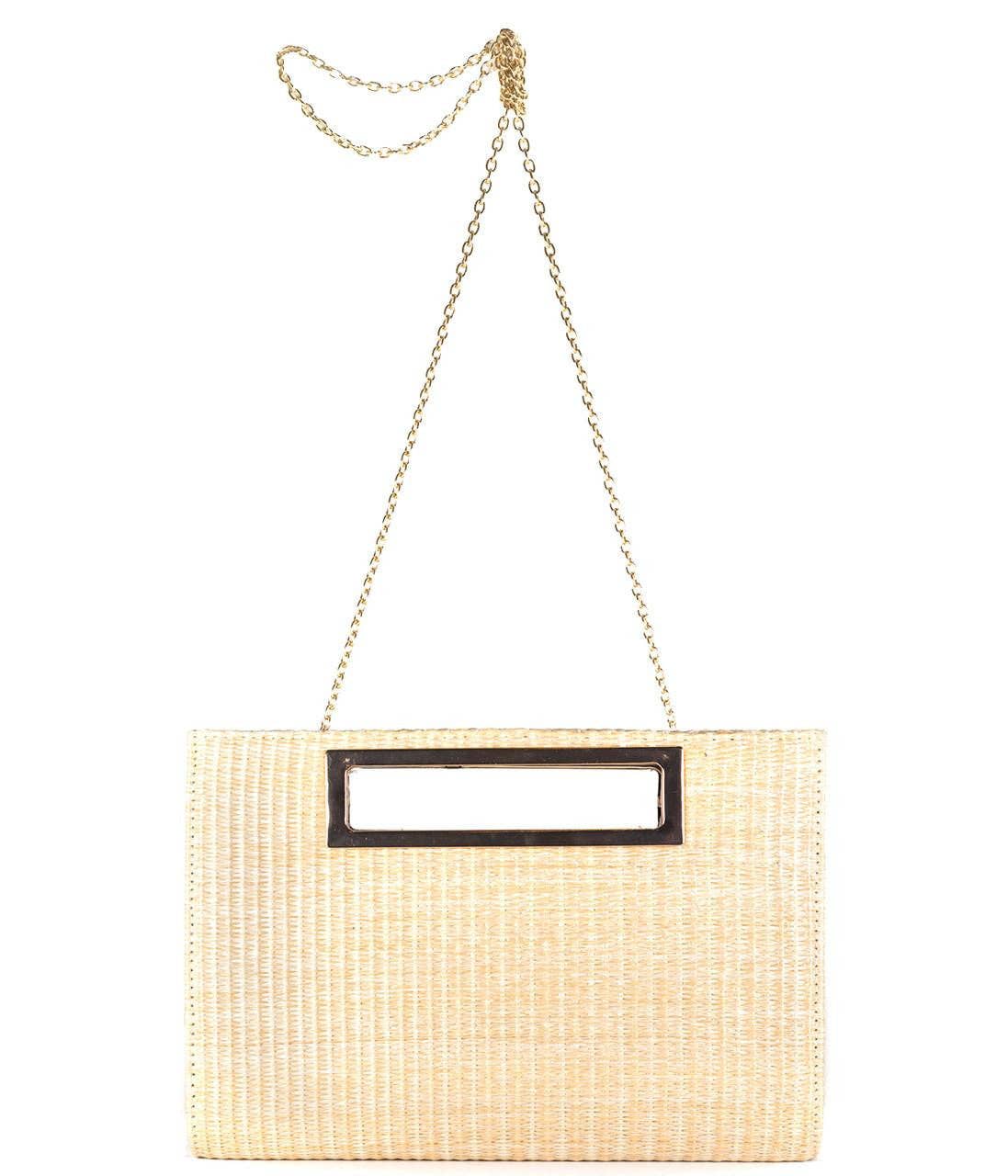 Chloe Clutch - Straw- WS