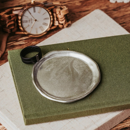 Handmade Pewter Coin Dish - Ring Dish - Jewelry Dish: Plain Heart Dish