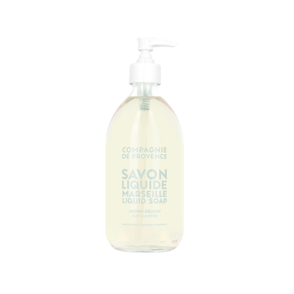 Liquid Marseille Soap Soft Jasmine 16.7 fl oz Glass