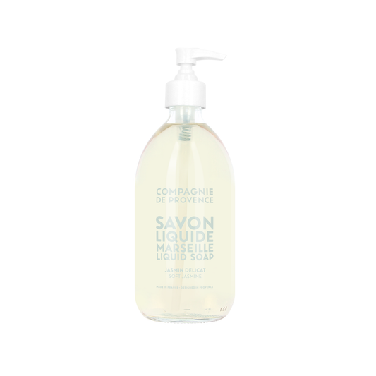 Liquid Marseille Soap Soft Jasmine 16.7 fl oz Glass