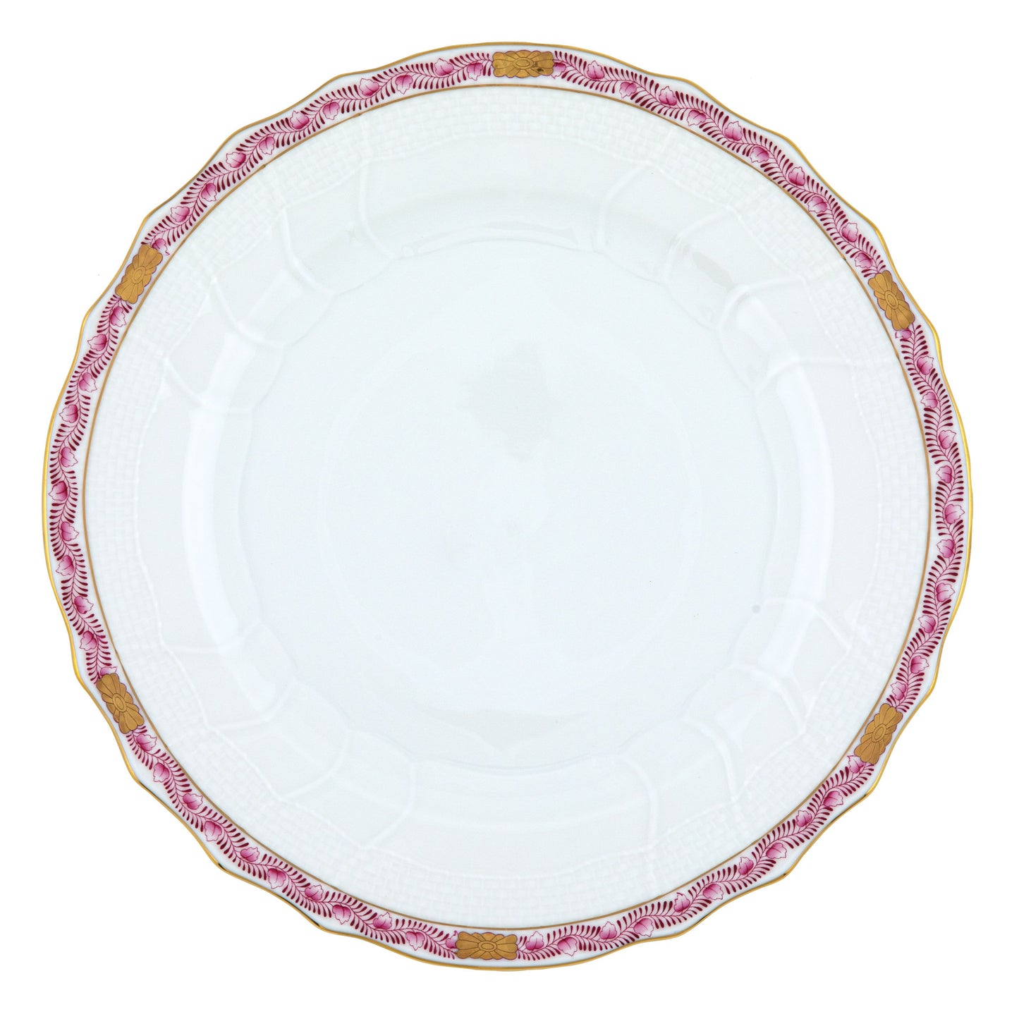 Herend Chinese Bouquet Garland Pink Dinner Plate