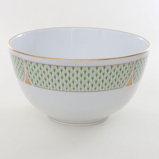 Herend Art Deco Green Round Bowl