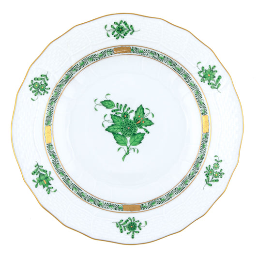 Herend Chinese Bouquet Green Dessert Plate