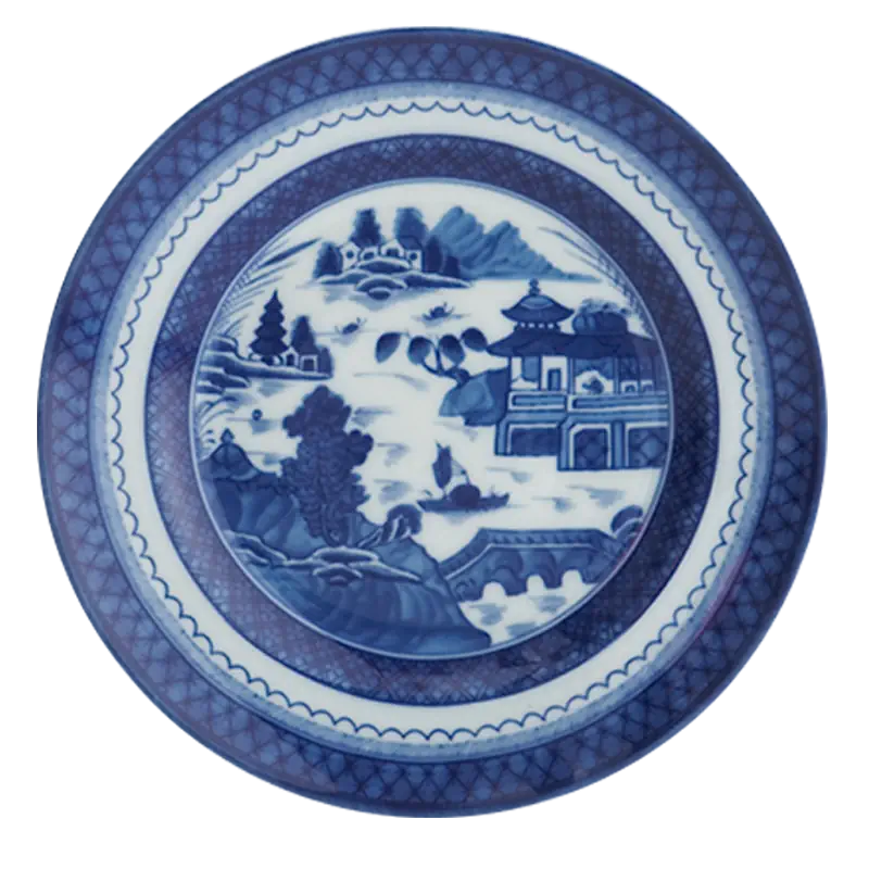 Mottahedeh Blue Canton Rim Soup Plate