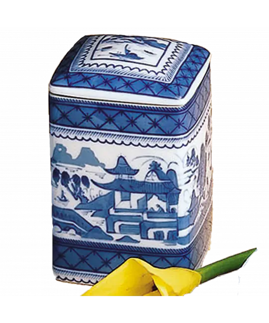Mottahedeh Blue Canton Covered Box
