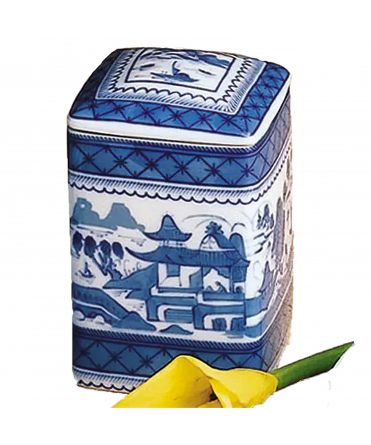 Mottahedeh Blue Canton Covered Box