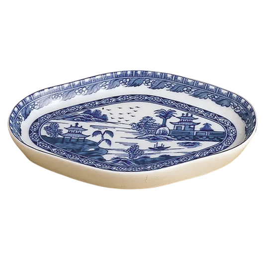 Mottahedeh Blue Canton Oval Tray