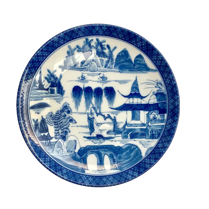 Mottahedeh Blue Canton Coupe Plate