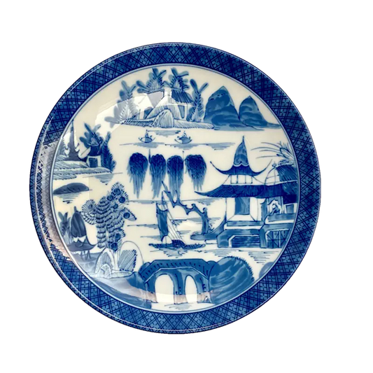 Mottahedeh Blue Canton Coupe Plate