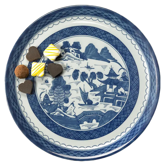 Mottahedeh Blue Canton Cake Plate