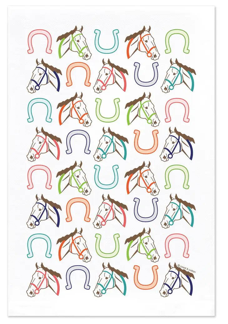 Horse and Horseshoes guest towel