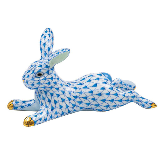 Herend Lounging Bunny Blue