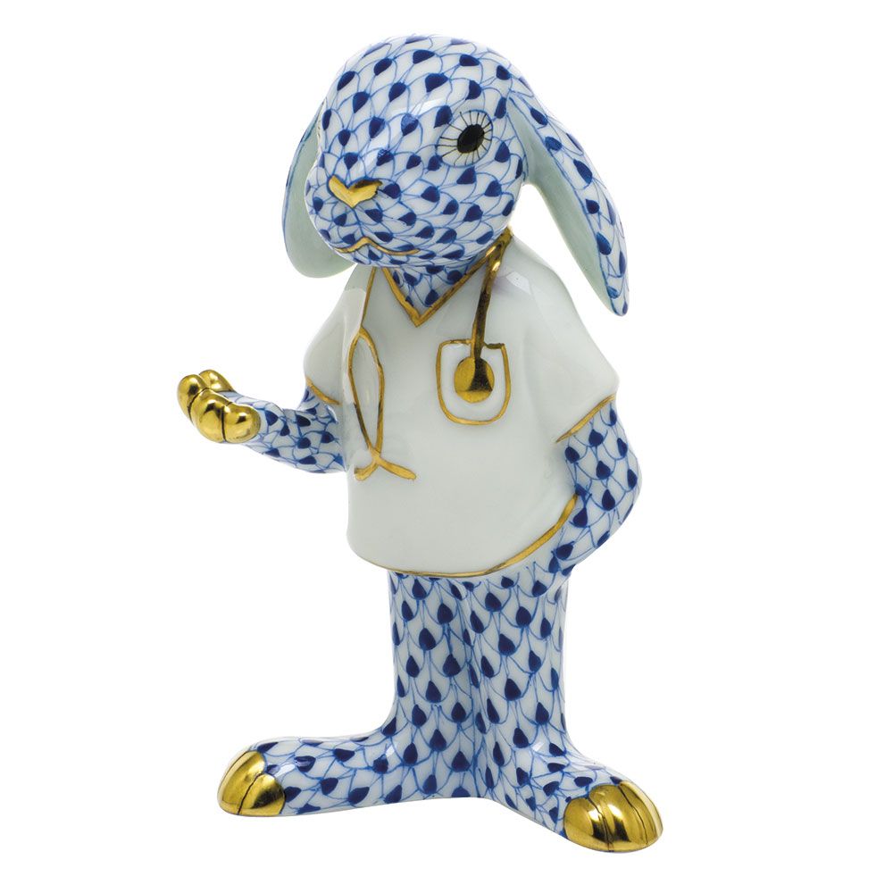 Herend Medical Bunny Sapphire