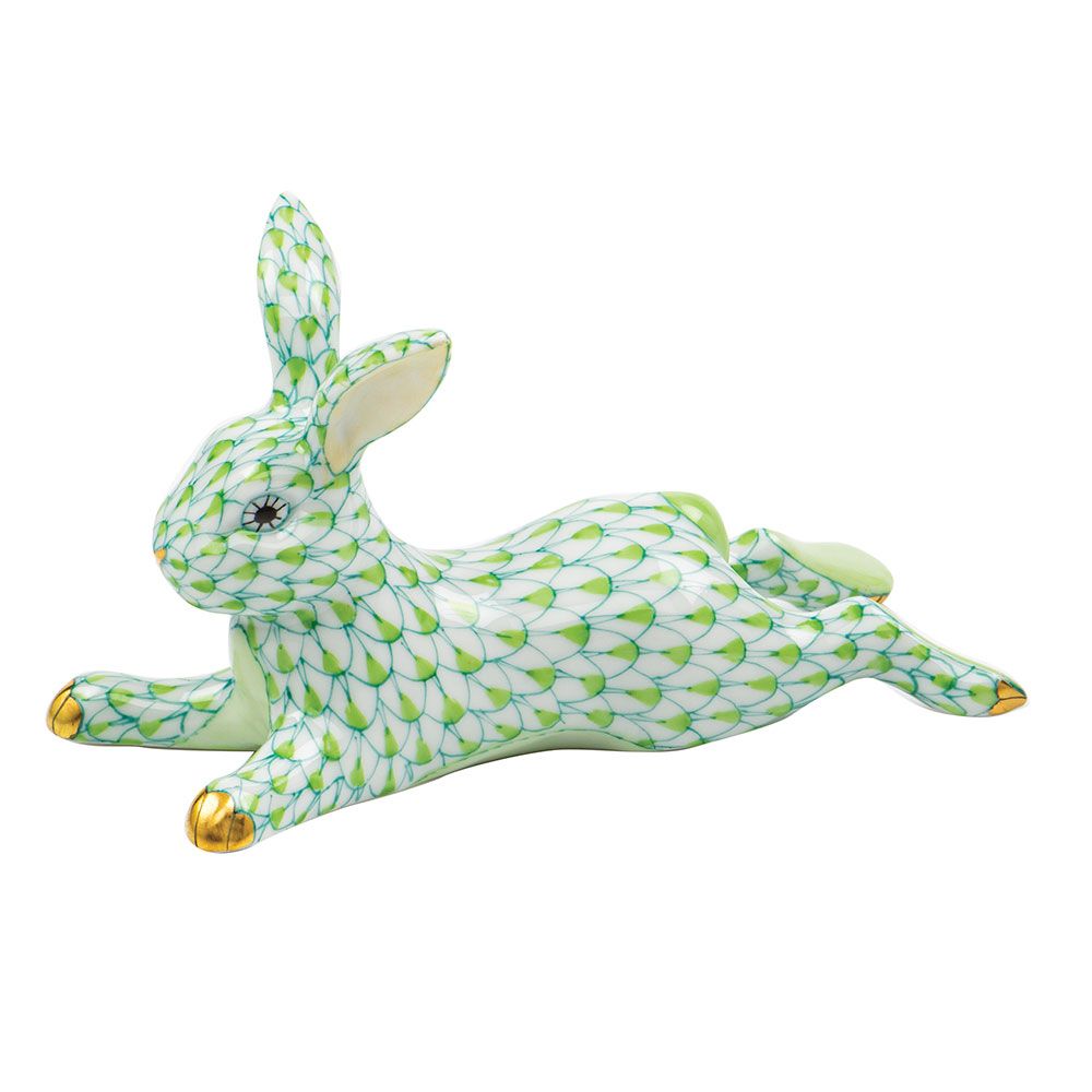 Herend Lounging Bunny Keylime
