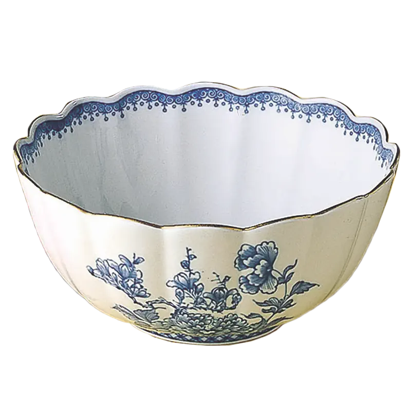 Mottahedeh Imperial Blue Scalloped Bowl