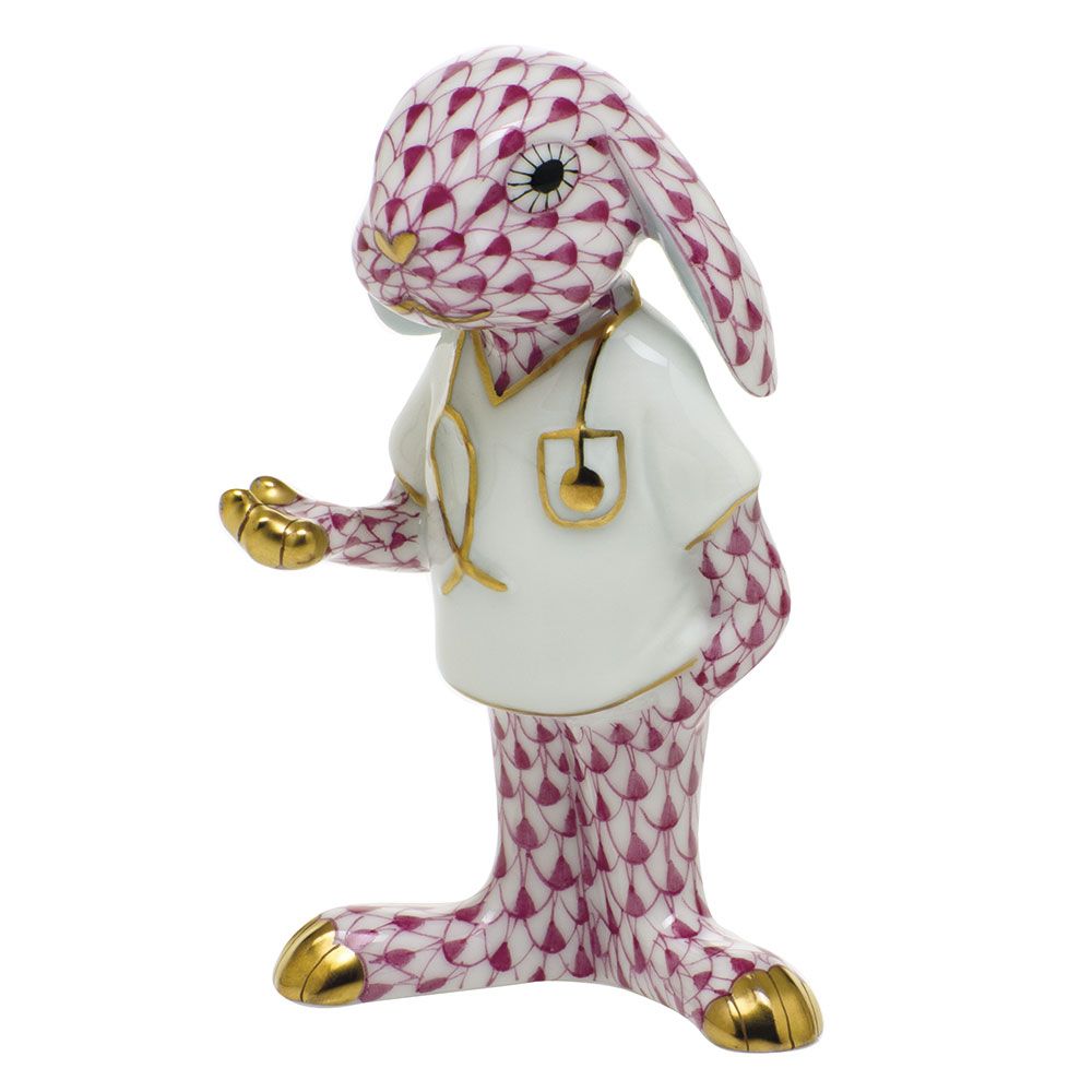 Herend Medical Bunny Raspberry