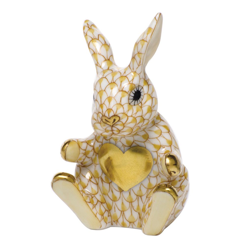 Herend Sweetheart Bunny Butterscotch