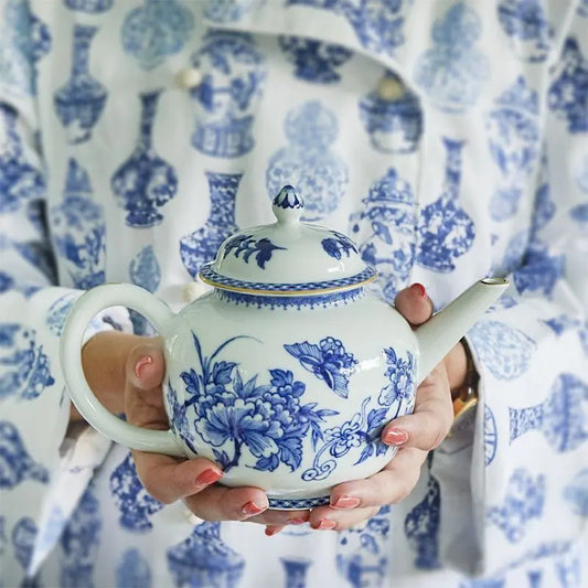 Mottahedeh Imperial Blue Teapot