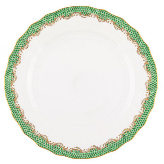 Herend Fish Scale Jade Dinner Plate