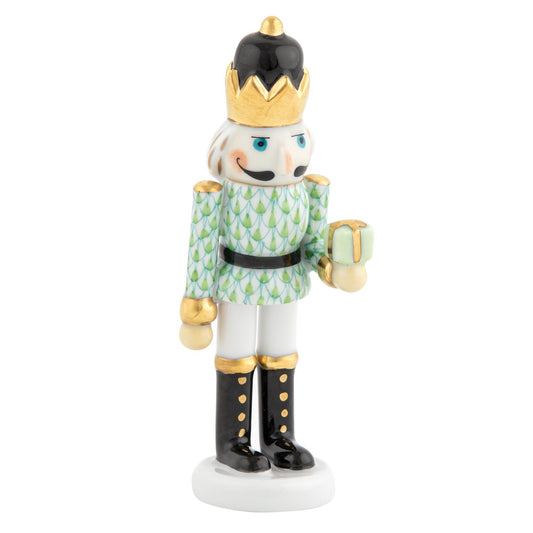 Herend Nutcracker with Gift Keylime