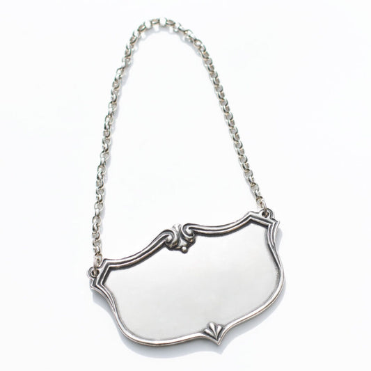 Pewter Decanter Label
