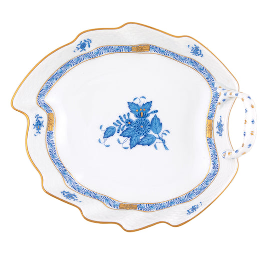 Herend Chinese Bouquet Blue Leaf Dish