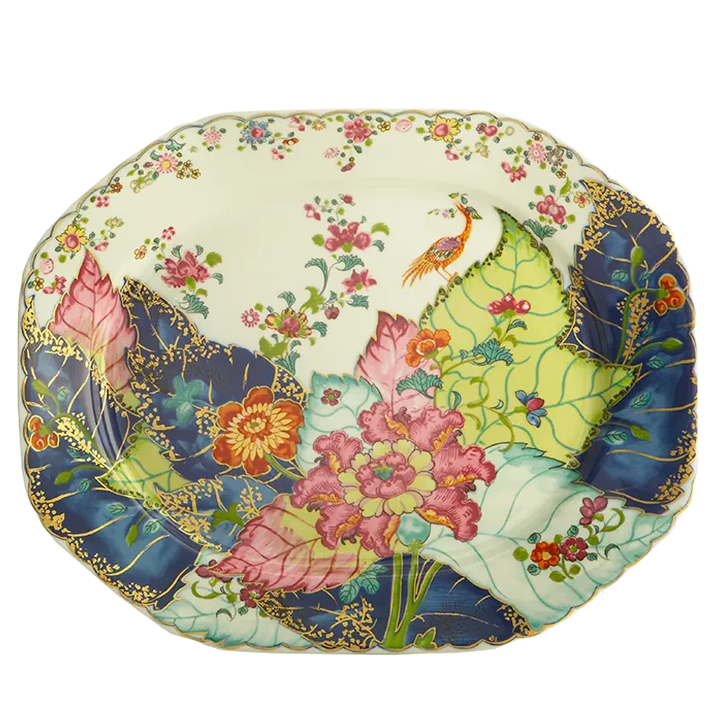 Mottahedeh Tobacco Leaf Octagonal Platter