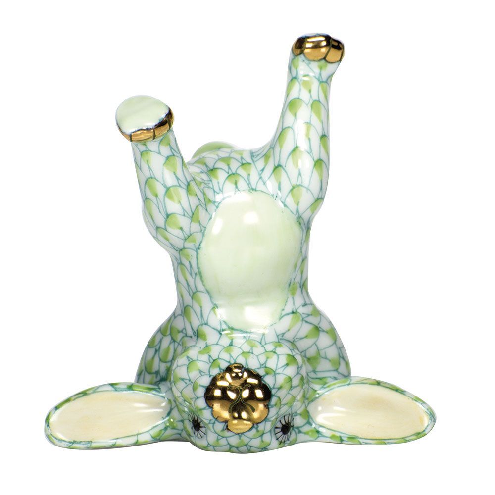 Herend Handstand Bunny Keylime